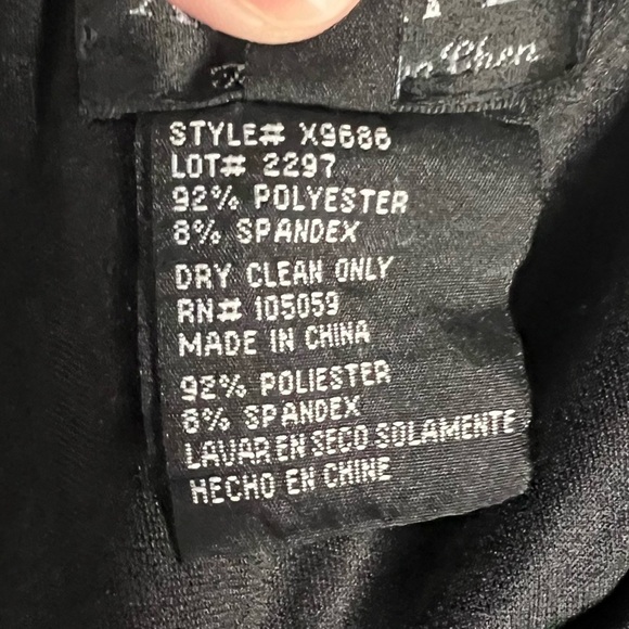 Xscape by Joanna Chen Strapless Purple Black Ombre Style X9686 Size 12 - Picture 8 of 9